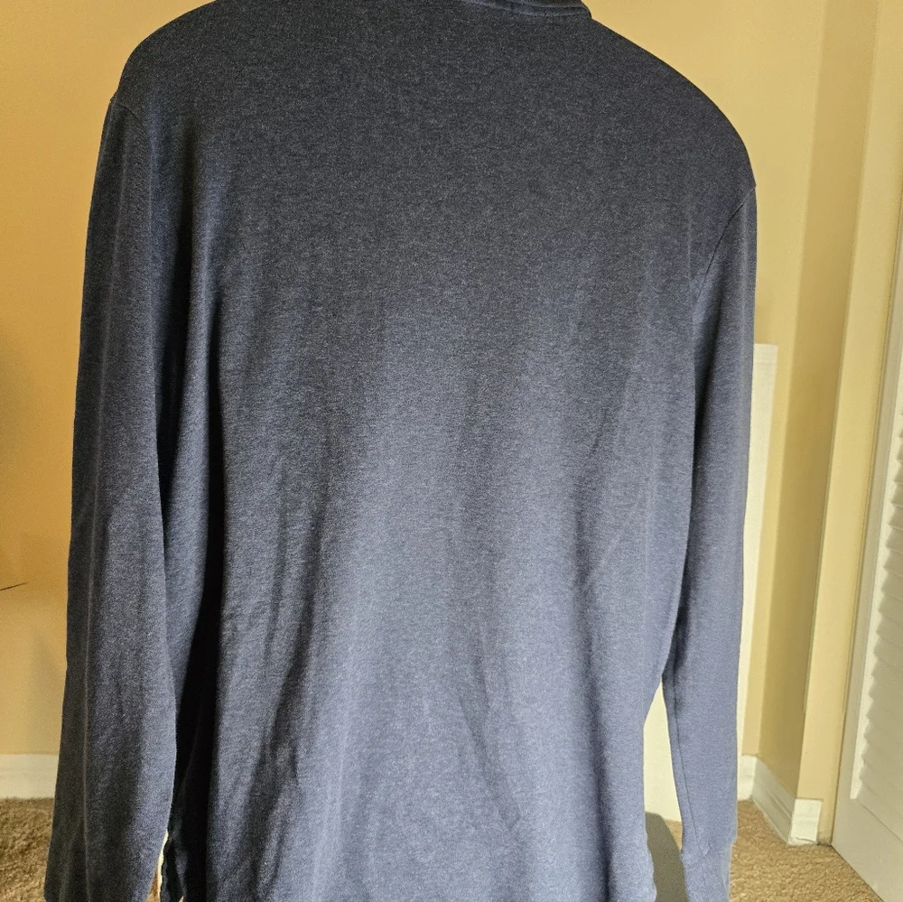 Polo Ralph Lauren Shirt Mens Sz XL Long Sleeve Polo Blue w/ Red Pony Logo Golf